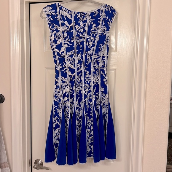 Tadashi Shoji Neoprene Embroidered Dress - Picture 7 of 9